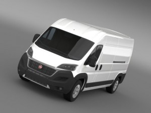 fiat ducato maxi van l3h2 2015 3D Model