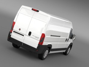 fiat ducato maxi van l3h2 2015 Modelo 3D
