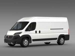 fiat ducato maxi van l3h2 2015 Modelo 3D