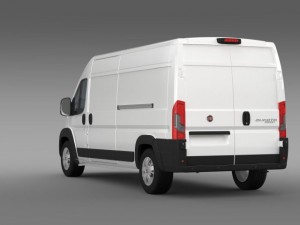 fiat ducato maxi van l3h2 2015 Modelo 3D