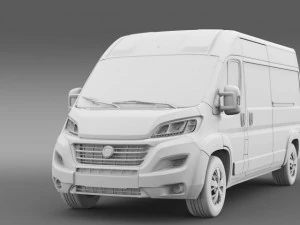 fiat ducato maxi van l3h2 2015 3D Model