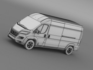 fiat ducato maxi van l3h2 2015 Modelo 3D