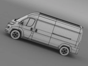 fiat ducato maxi van l3h2 2015 3D Model