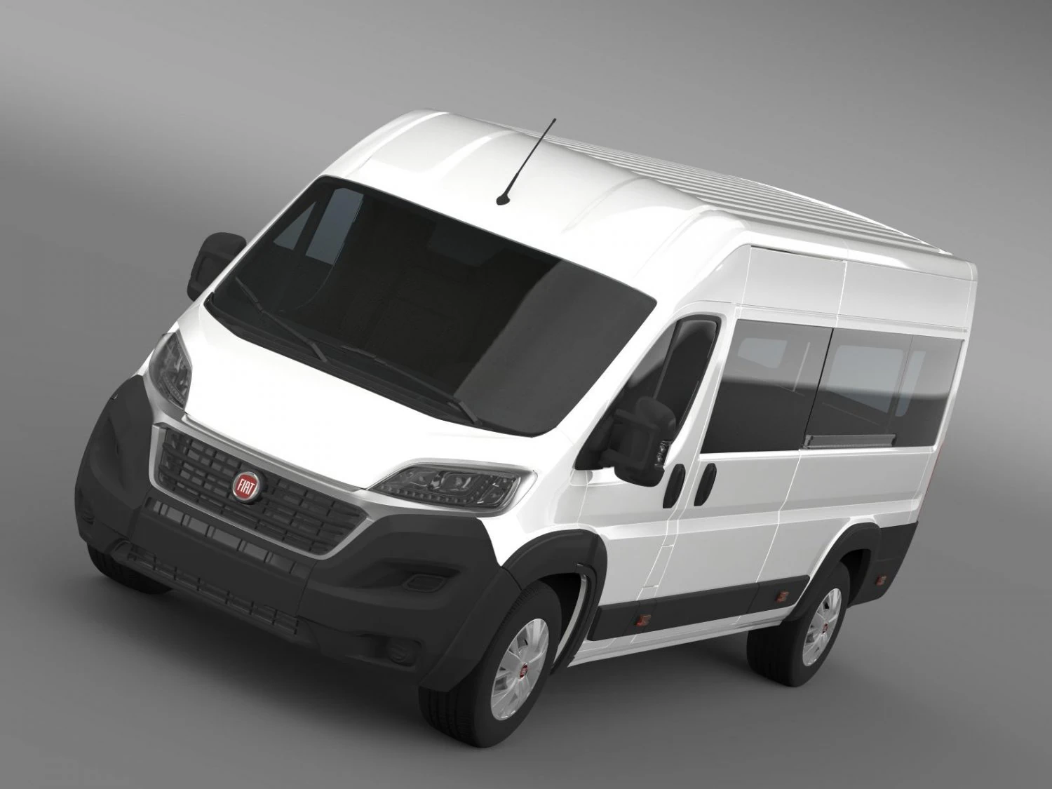 fiat ducato maxi minibus 2015 3D Model .c4d .max .obj .3ds .fbx .stl .blend 