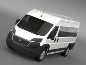 fiat ducato maxi minibus 2015 3D Model