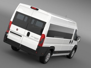 fiat ducato maxi minibus 2015 3D Model