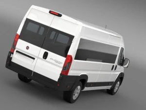 fiat ducato maxi minibus 2015 3D Model