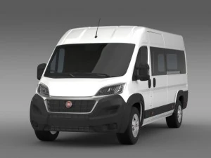 fiat ducato maxi minibus 2015 3D Model