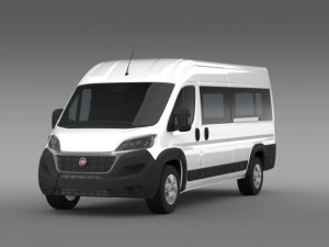 fiat ducato maxi minibus 2015 3D Model
