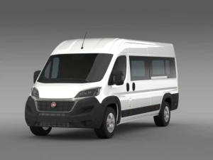 fiat ducato maxi minibus 2015 3D Model