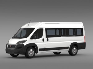 fiat ducato maxi minibus 2015 3D Model