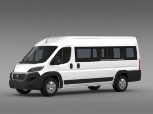 fiat ducato maxi minibus 2015 3D Model