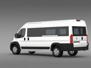 fiat ducato maxi minibus 2015 3D Model