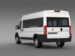 fiat ducato maxi minibus 2015 3D Model