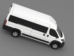 fiat ducato maxi minibus 2015 3D Model