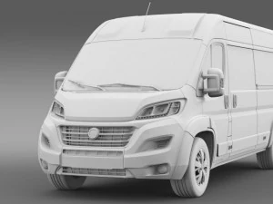 fiat ducato maxi minibus 2015 3D Model