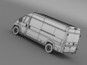 fiat ducato maxi minibus 2015 3D Model