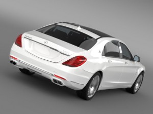 mercedes maybach s600 x222 2015 3D Model