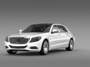 mercedes maybach s600 x222 2015 3D Model