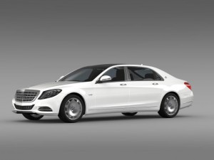 mercedes maybach s600 x222 2015 3D Model