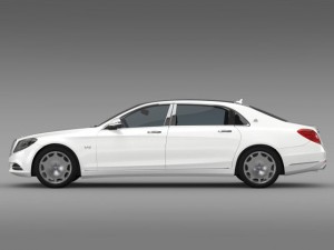 mercedes maybach s600 x222 2015 3D Model