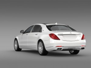 mercedes maybach s600 x222 2015 3D Model