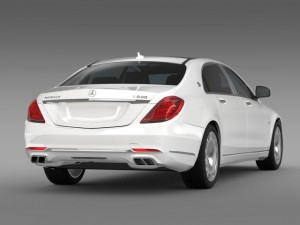 mercedes maybach s600 x222 2015 3D Model