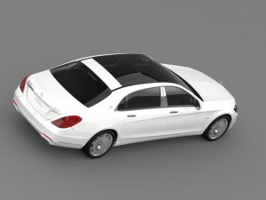mercedes maybach s600 x222 2015 3D Model