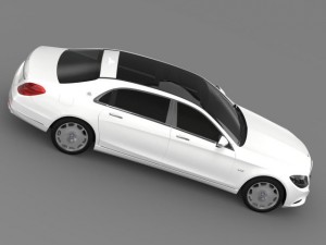 mercedes maybach s600 x222 2015 3D Model