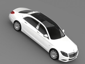 mercedes maybach s600 x222 2015 3D Model