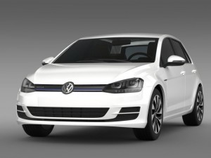 vw golf bluemotion concept typ 5g 2012 3D Model
