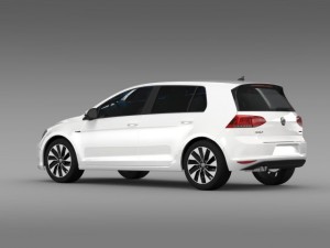 vw golf bluemotion concept typ 5g 2012 3D Model