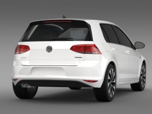vw golf bluemotion concept typ 5g 2012 3D Model