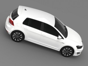 vw golf bluemotion concept typ 5g 2012 3D Model