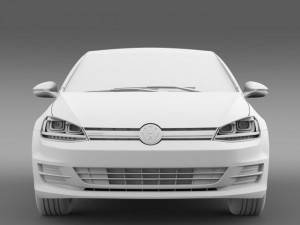 vw golf bluemotion concept typ 5g 2012 3D Model
