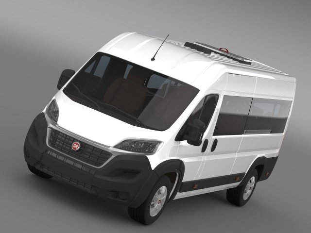 fiat ducato scuolabus 2015 3D 模型 .c4d .max .obj .3ds .fbx .stl .blend 