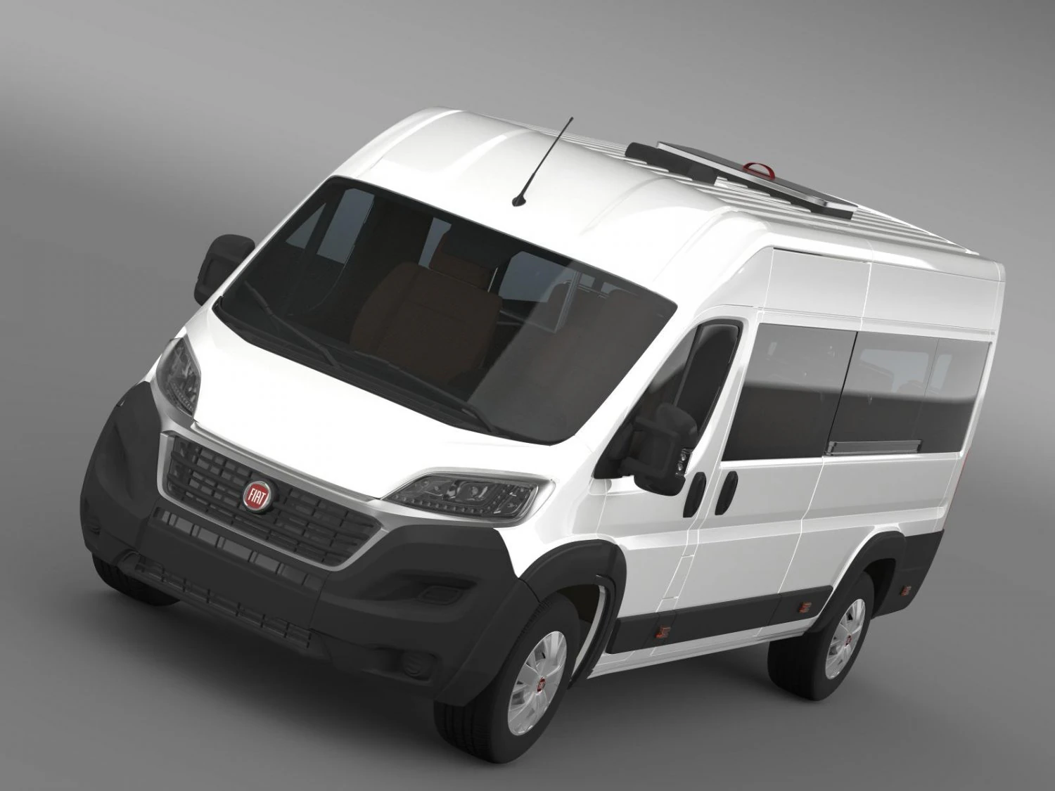 fiat ducato scuolabus 2015 3D Model .c4d .max .obj .3ds .fbx .stl .blend