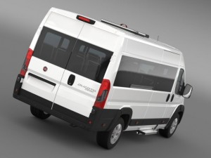 fiat ducato scuolabus 2015 3D 模型