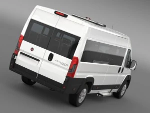fiat ducato scuolabus 2015 3D Model