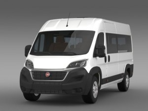 fiat ducato scuolabus 2015 3D 模型