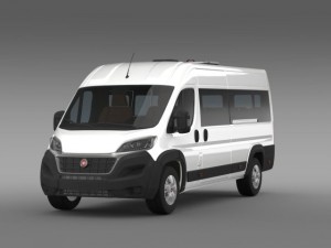 fiat ducato scuolabus 2015 3D 模型