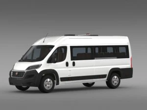 fiat ducato scuolabus 2015 3D Model