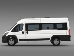 fiat ducato scuolabus 2015 3D 模型
