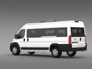 fiat ducato scuolabus 2015 3D 模型