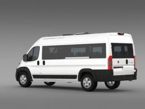 fiat ducato scuolabus 2015 3D Model