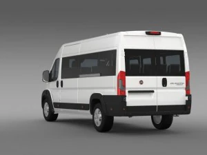 fiat ducato scuolabus 2015 3D Model