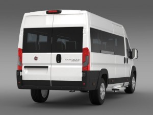fiat ducato scuolabus 2015 3D 模型