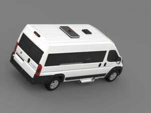 fiat ducato scuolabus 2015 3D Model