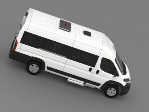 fiat ducato scuolabus 2015 3D Model
