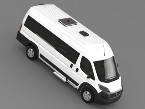fiat ducato scuolabus 2015 3D Model